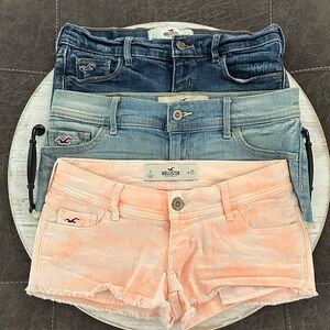 Hollister Denim Low Rise Shorts